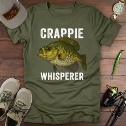 Crappie Whisperer T Shirt Gift For Fishing Enthusiast