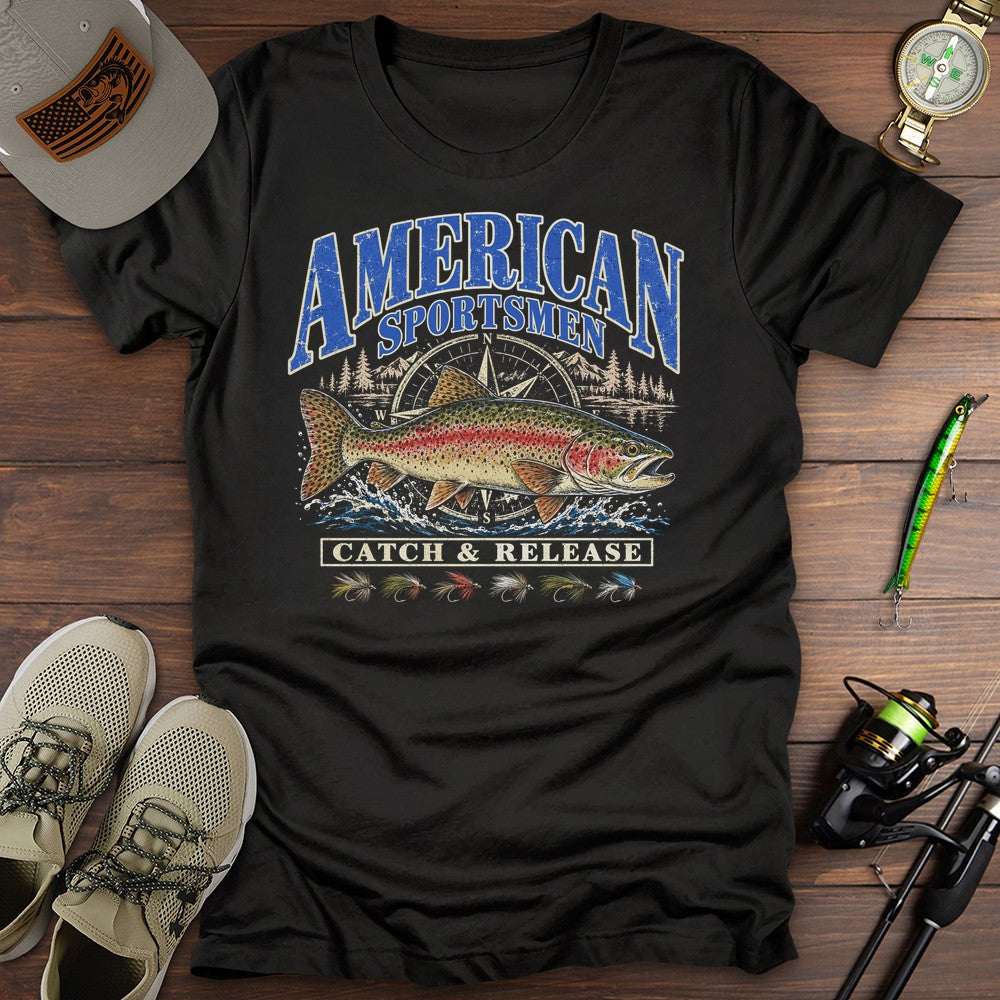American Sportsmen T Shirt Gift For Fishing Enthusiast