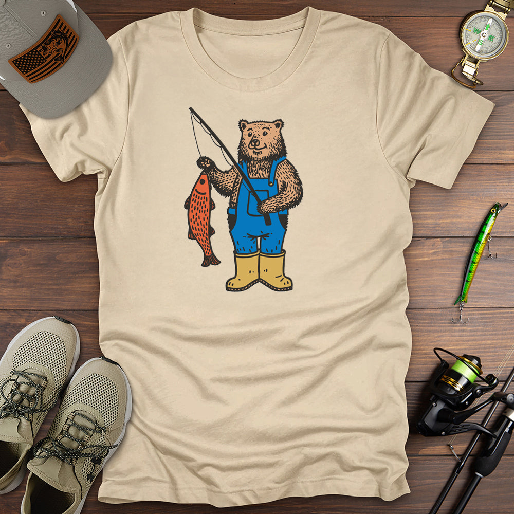 Beary Good Catch T Shirt Gift For Fishing Enthusiast