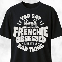 You Say Frenchie Obsessed T Shirt Gift For Dog Lover