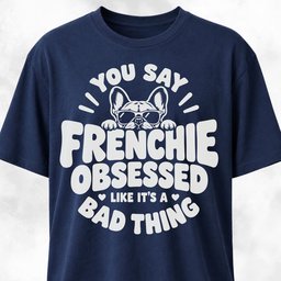 You Say Frenchie Obsessed T Shirt Gift For Dog Lover