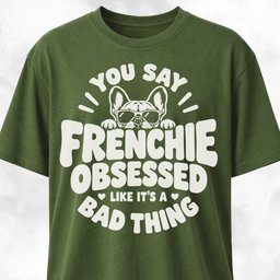 You Say Frenchie Obsessed T Shirt Gift For Dog Lover