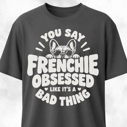 You Say Frenchie Obsessed T Shirt Gift For Dog Lover