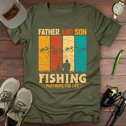 Father Son Partners T Shirt Gift For Dad