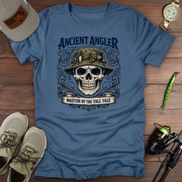 Ancient Angler T Shirt Gift For Fishing Enthusiast