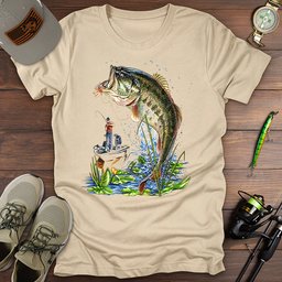 Bass Fishing T Shirt Gift For Fishing Enthusiast