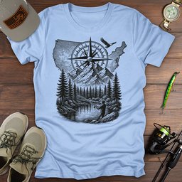 American Wild Cast T Shirt Gift For Fishing Enthusiast
