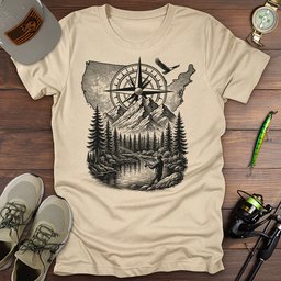 American Wild Cast T Shirt Gift For Fishing Enthusiast