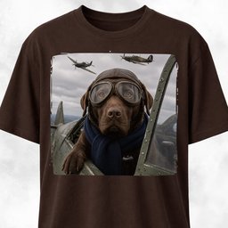 Ww2 Labrador Pilot T Shirt Gift For Dog Lover