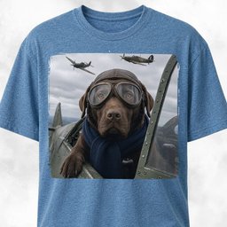 Ww2 Labrador Pilot T Shirt Gift For Dog Lover