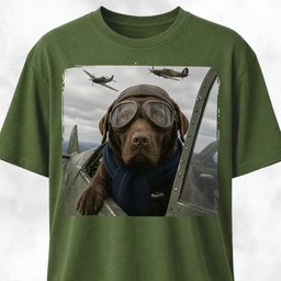 Ww2 Labrador Pilot T Shirt Gift For Dog Lover