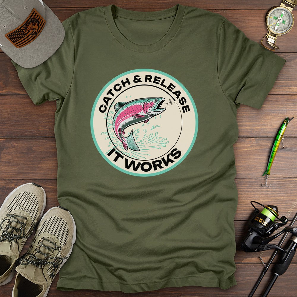 Catch And Release T Shirt Gift For Fishing Enthusiast