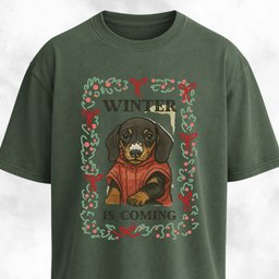 Winter Is Coming Dachshund Pup T Shirt Gift For Dog Lover