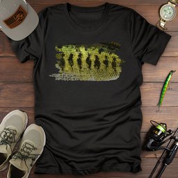Bass Brushstroke T Shirt Gift For Fishing Enthusiast
