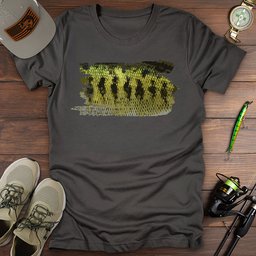 Bass Brushstroke T Shirt Gift For Fishing Enthusiast