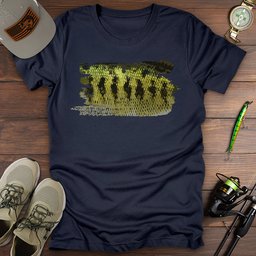 Bass Brushstroke T Shirt Gift For Fishing Enthusiast