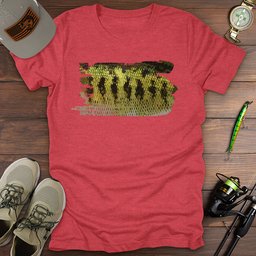 Bass Brushstroke T Shirt Gift For Fishing Enthusiast