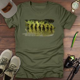 Bass Brushstroke T Shirt Gift For Fishing Enthusiast