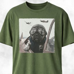 Ww2 Frenchie Pilot T Shirt Gift For Dog Lover