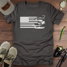 Anglers Flag T Shirt Gift For Fishing Enthusiast