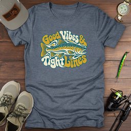 Catch The Vibes T Shirt Gift For Fishing Enthusiast