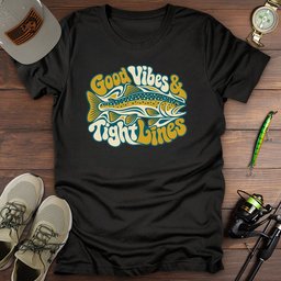 Catch The Vibes T Shirt Gift For Fishing Enthusiast