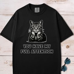 You Have My Full Attention Cat T Shirt Gift For Cat Lover