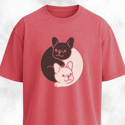 Yin Yang Frenchies T Shirt Gift For Dog Lover