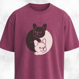 Yin Yang Frenchies T Shirt Gift For Dog Lover