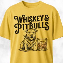 Whiskey And Pitbulls T Shirt Gift For Dog Lover