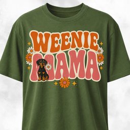 Weenie Mama T Shirt Gift For Mom