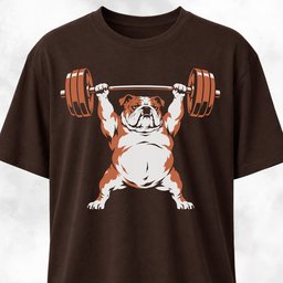 Weightlifting English Bully T Shirt Gift For Dog Lover