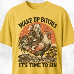 Wake Up Bitches Bulldog T Shirt Gift For Dog Lover