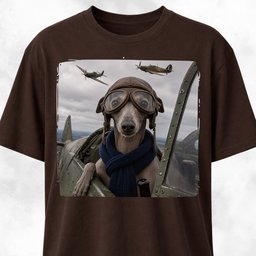Ww2 Italian Greyhound Pilot T Shirt Gift For Dog Lover