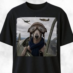 Ww2 Italian Greyhound Pilot T Shirt Gift For Dog Lover