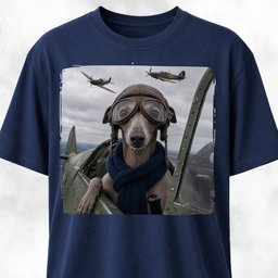 Ww2 Italian Greyhound Pilot T Shirt Gift For Dog Lover