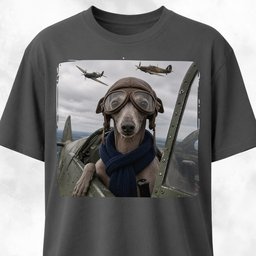 Ww2 Italian Greyhound Pilot T Shirt Gift For Dog Lover