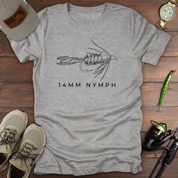 14mm Nymph T Shirt Gift For Fishing Enthusiast