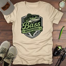 Bass Whisperer T Shirt Gift For Fishing Enthusiast