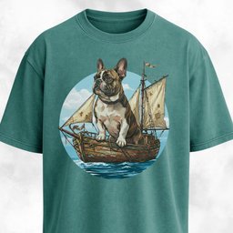 We Sail At Dawn Frenchie T Shirt Gift For Dog Lover