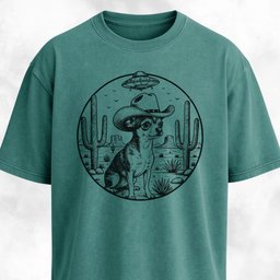 Western Chihuahua In A Desert T Shirt Gift For Dog Lover