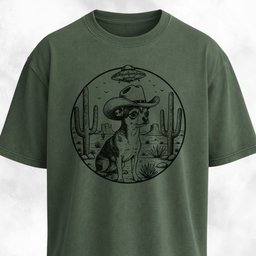 Western Chihuahua In A Desert T Shirt Gift For Dog Lover