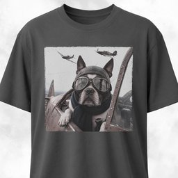 Ww2 Pilot Boston Terrier T Shirt Gift For Dog Lover