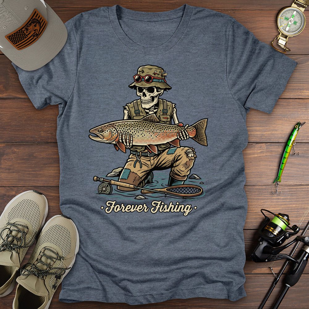 Eternal Angler T Shirt Gift For Fishing Enthusiast