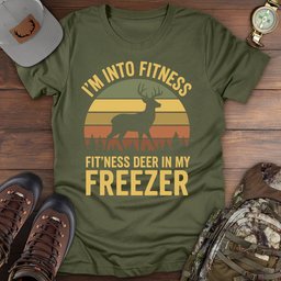 Deer Fitness T Shirt Gift For Fishing Enthusiast