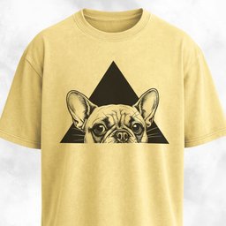 Triangle Frenchie T Shirt Gift For Dog Lover