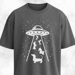 Ufo Beaming Dachshunds T Shirt Gift For Dog Lover
