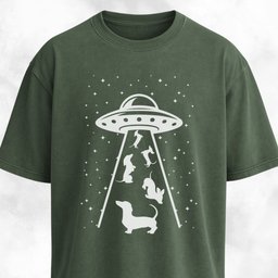 Ufo Beaming Dachshunds T Shirt Gift For Dog Lover