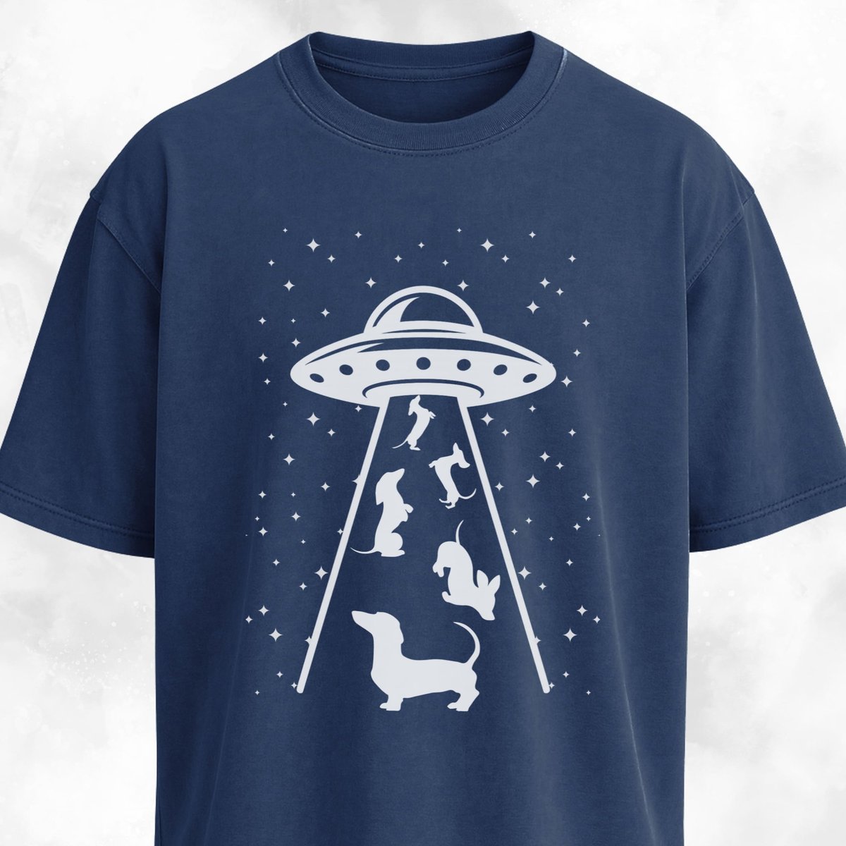 Ufo Beaming Dachshunds T Shirt Gift For Dog Lover