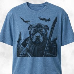 Ww2 Pitbull Pilot T Shirt Gift For Dog Lover